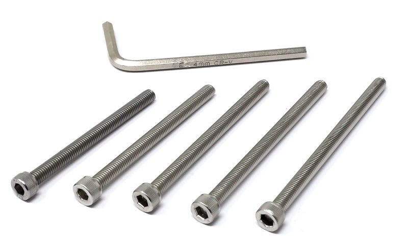 iexcell 25 Pcs M5 x 60/65/70/75/80mm Thread Pitch 0.8 mm Stainless Steel 304 Hex Socket Head Cap Screws Bolts Assortment Kit - Image 2